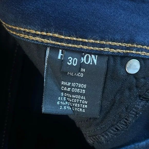 HUDSON Collin Flap Pocket Skinny Jeans 30(10)