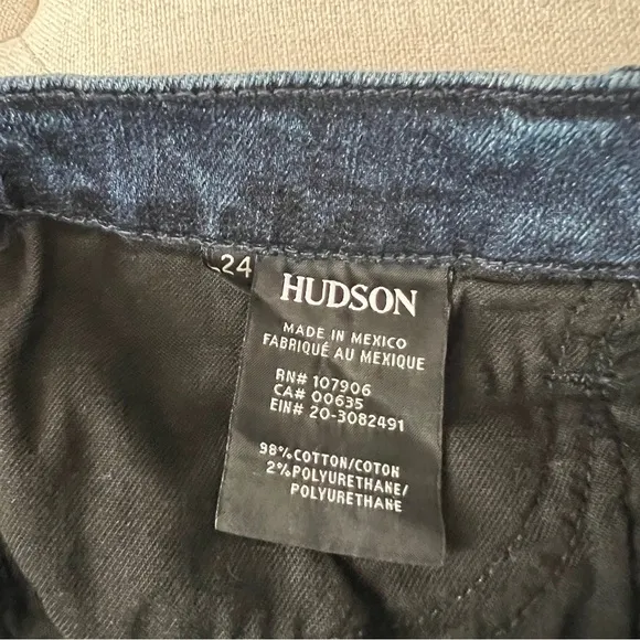 HUDSON JEANS NWT skinny zipper ankle jeans SIZE 24