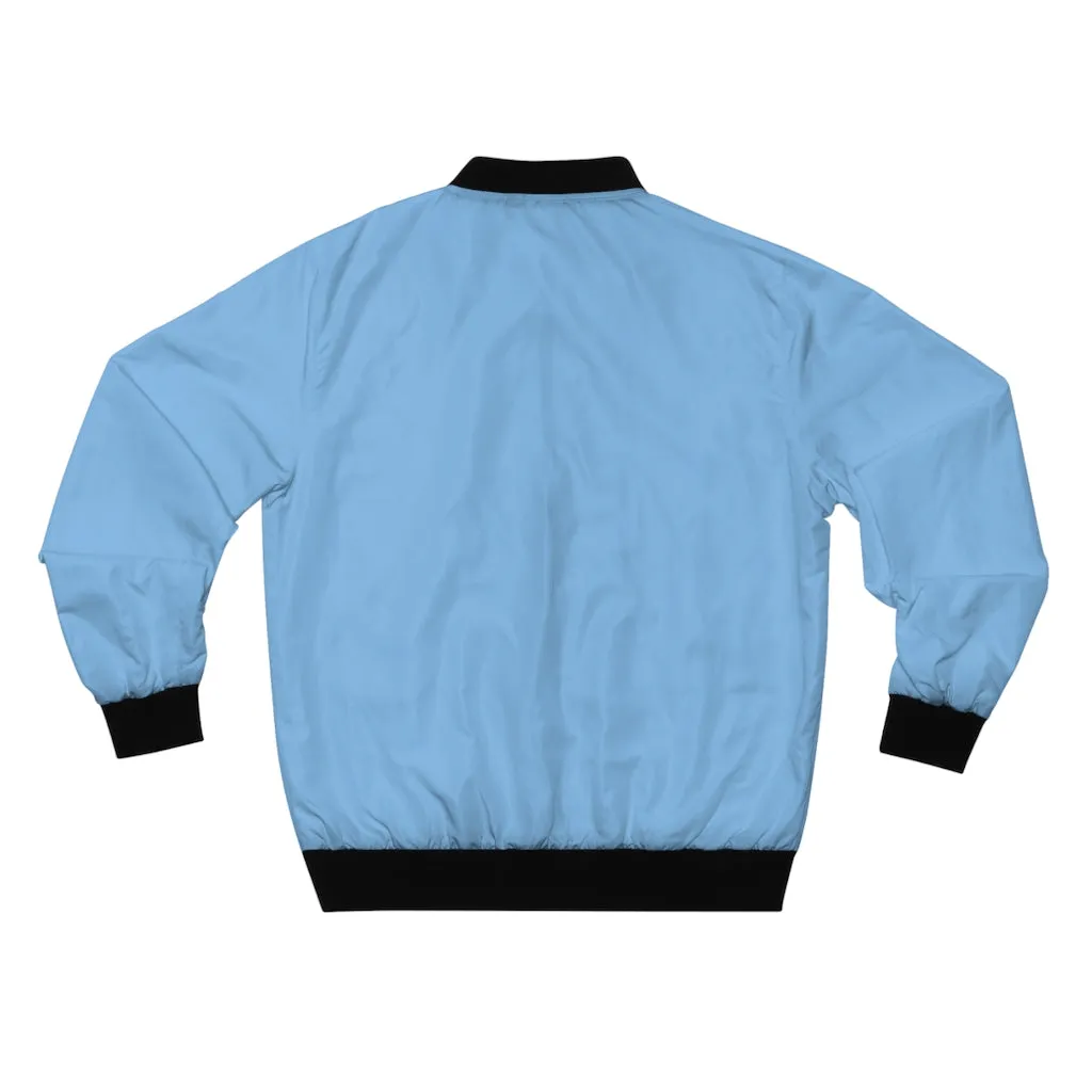 Hustle & Grow Bomber Jacket (Light Blue)