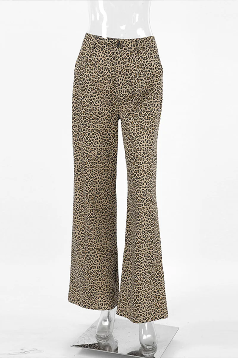 HWT1086 Feline Fierce Wide-Leg Pants