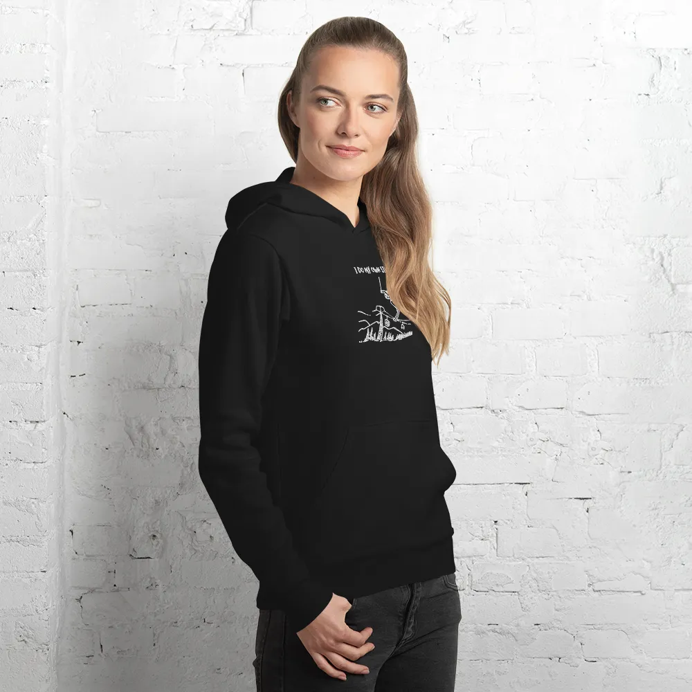 I Do My Own Stunts Embroiderd Men's Light hoodie
