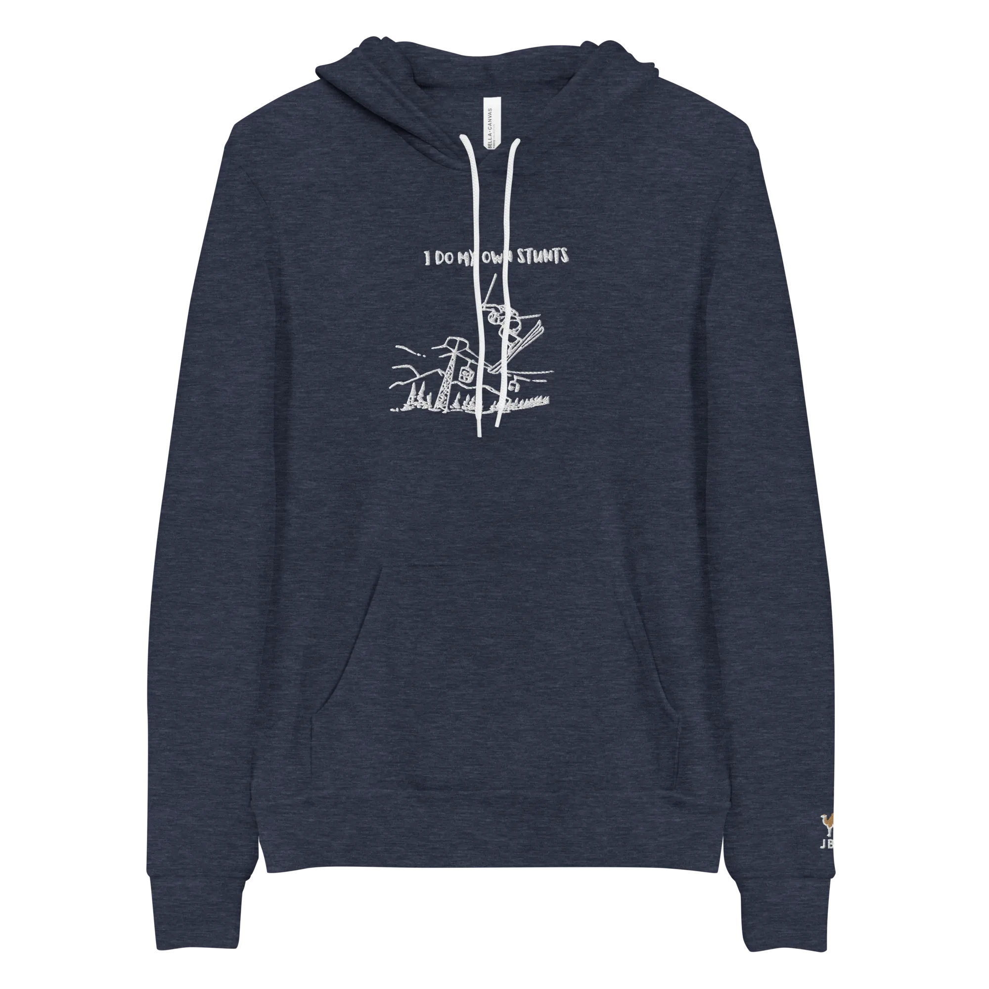I Do My Own Stunts Embroiderd Men's Light hoodie