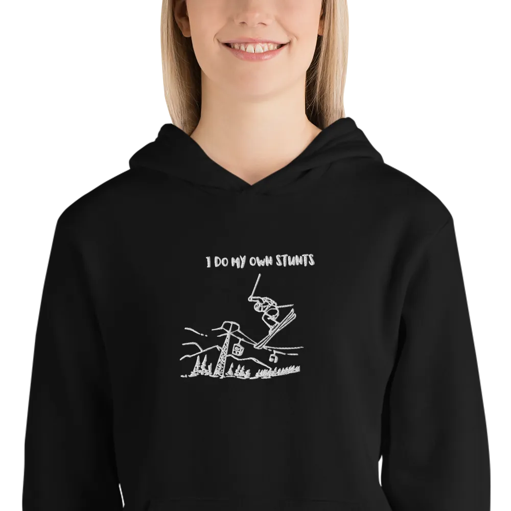 I Do My Own Stunts Embroiderd Men's Light hoodie