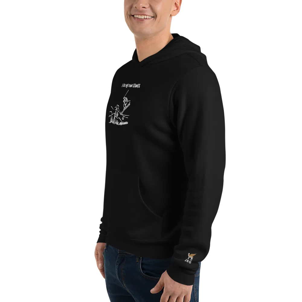 I Do My Own Stunts Embroiderd Men's Light hoodie