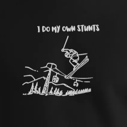 I Do My Own Stunts Embroiderd Men's Light hoodie