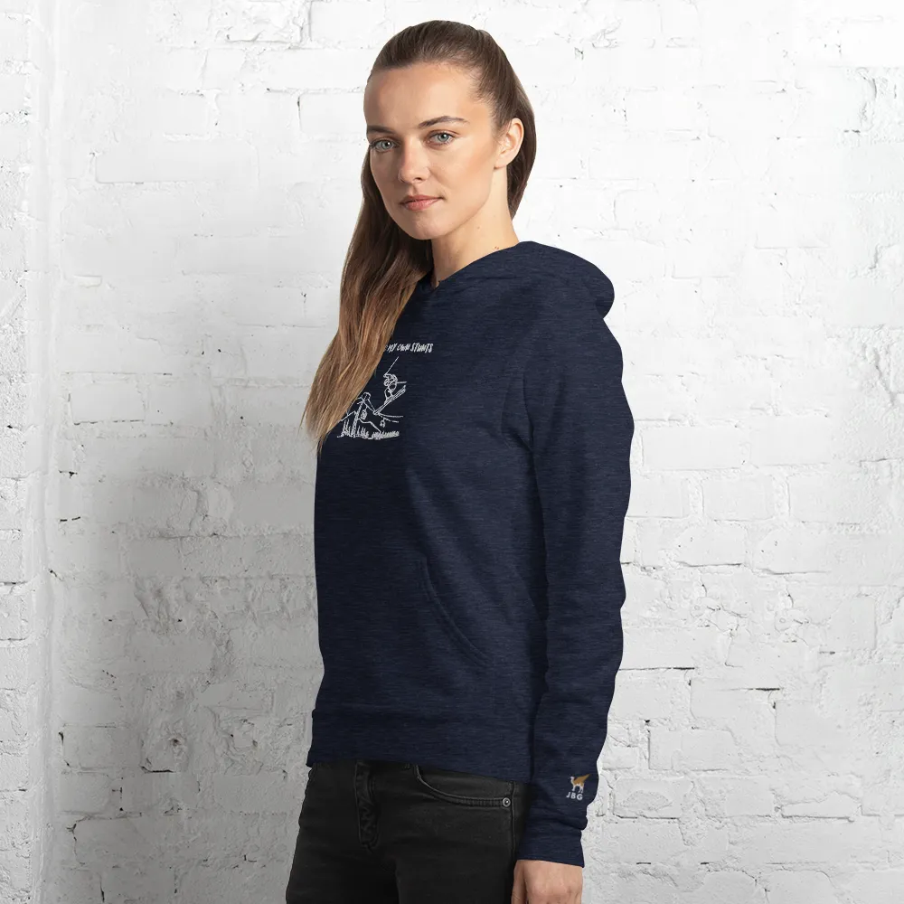I Do My Own Stunts Embroiderd Men's Light hoodie