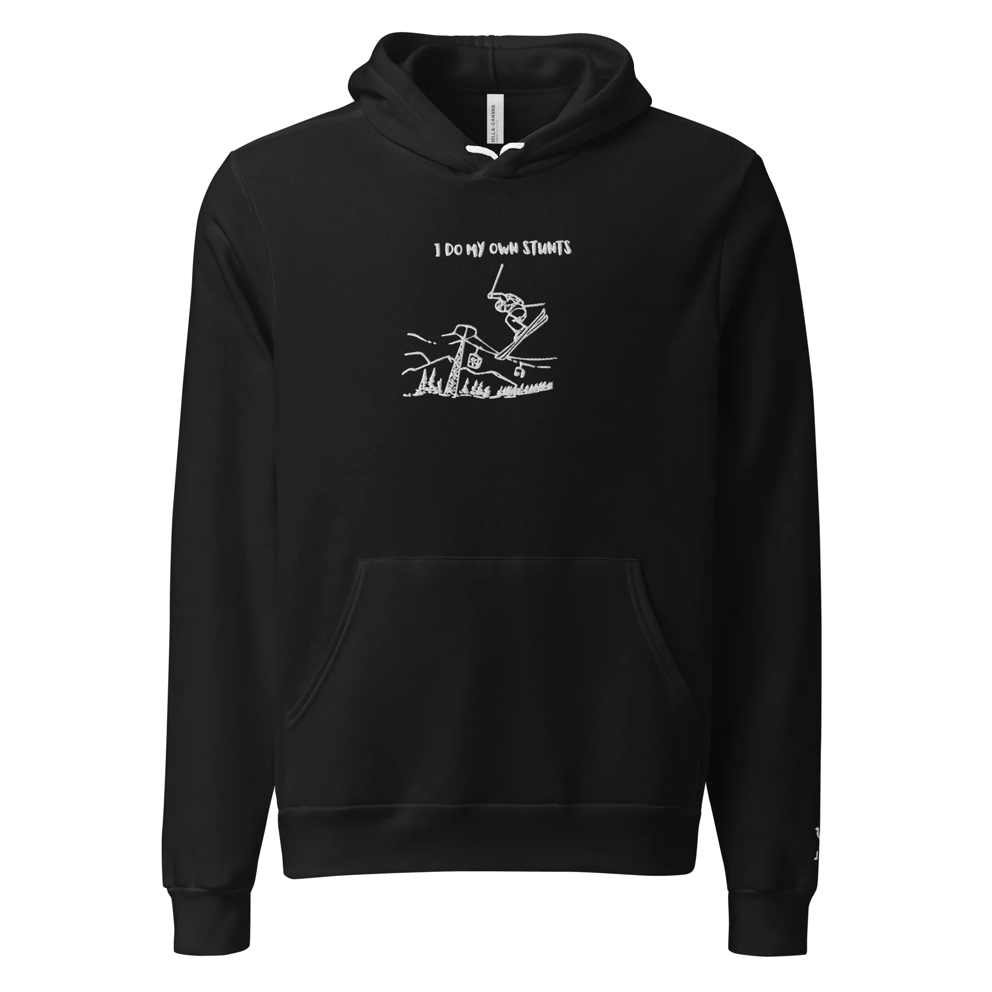 I Do My Own Stunts Embroiderd Men's Light hoodie
