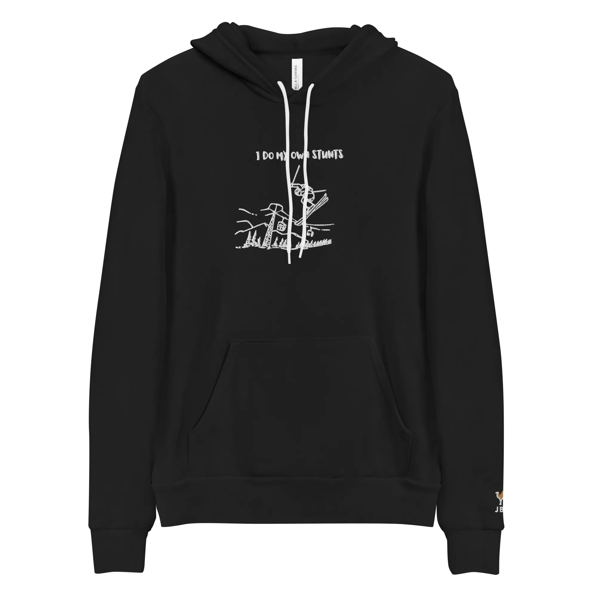 I Do My Own Stunts Embroiderd Men's Light hoodie