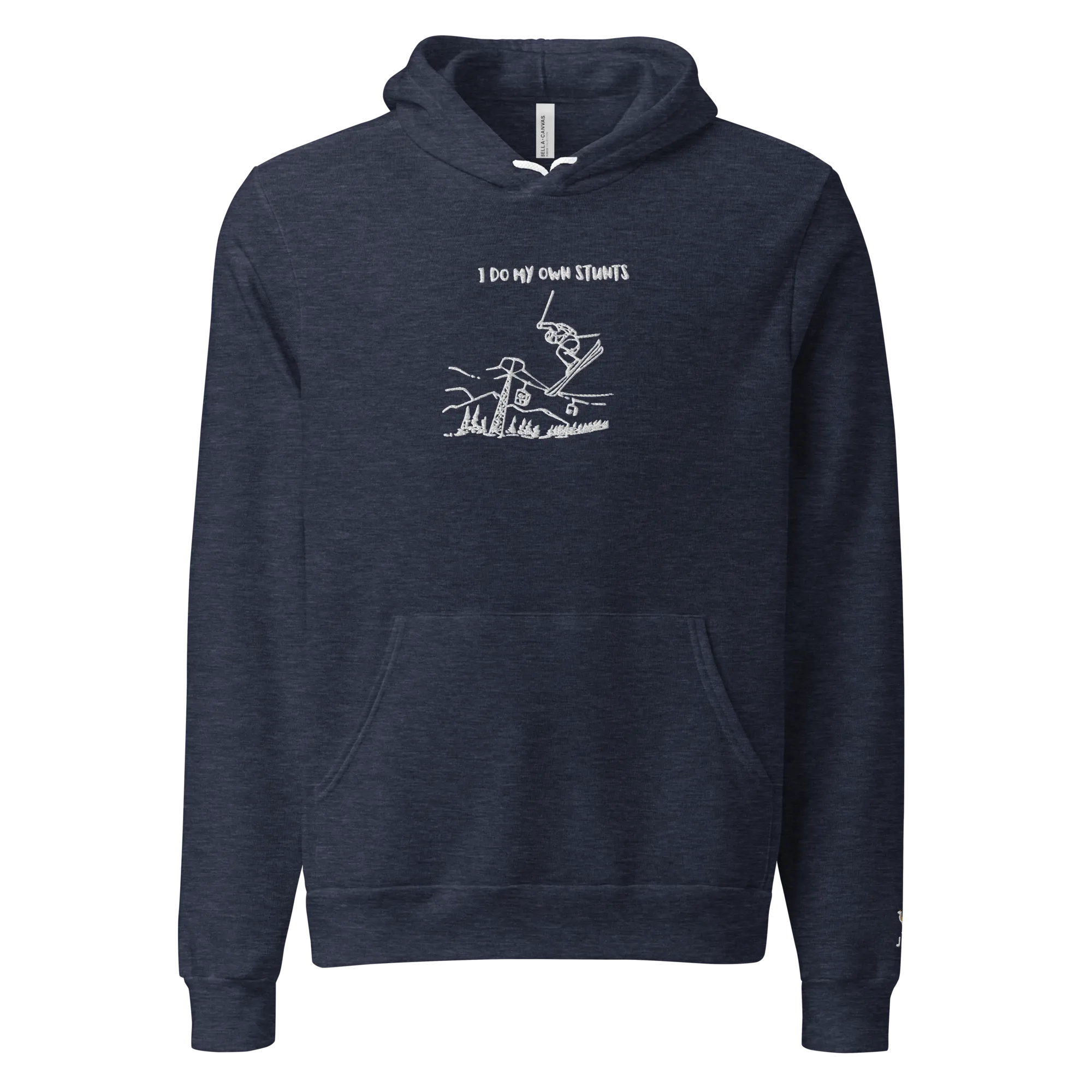 I Do My Own Stunts Embroiderd Men's Light hoodie