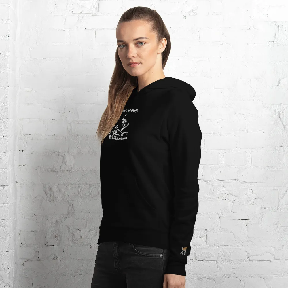 I Do My Own Stunts Embroiderd Men's Light hoodie