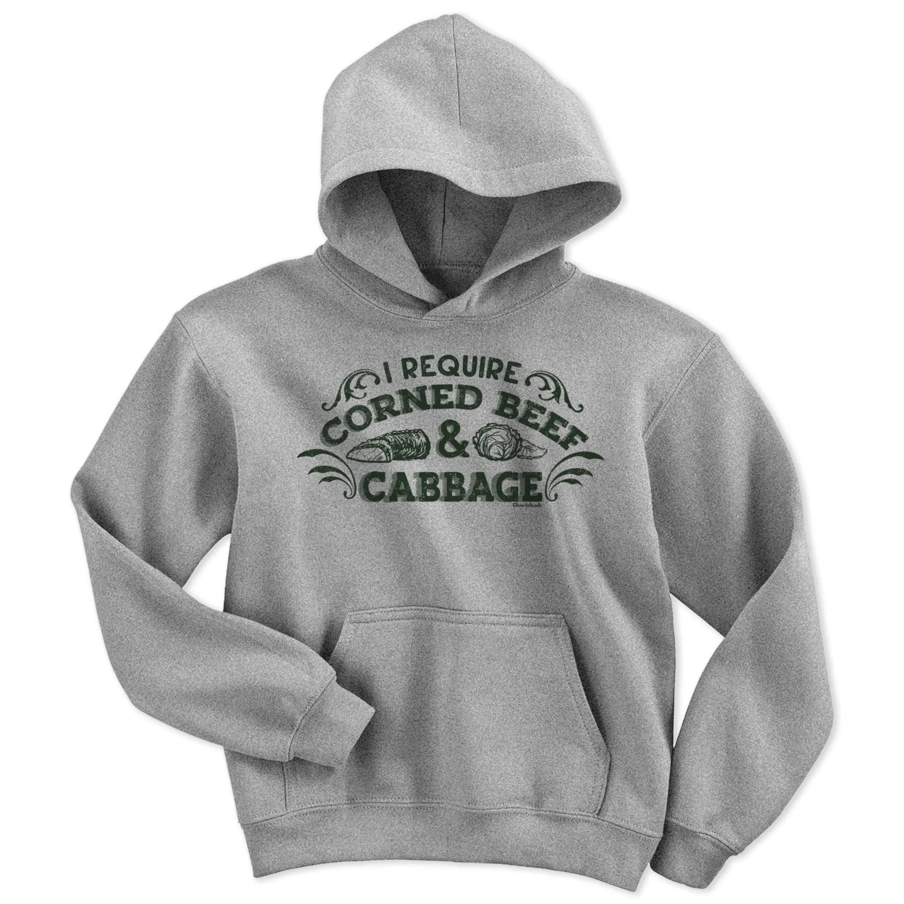 I Require Corned Beef and Cabbage Youth Hoodie