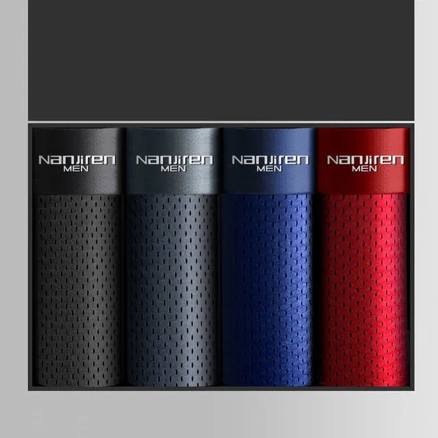 Ice Silk Mesh Boxer Shorts