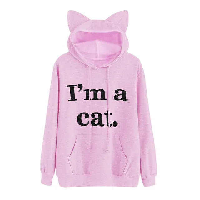 I'm a Cat Long Sleeve Hoodie