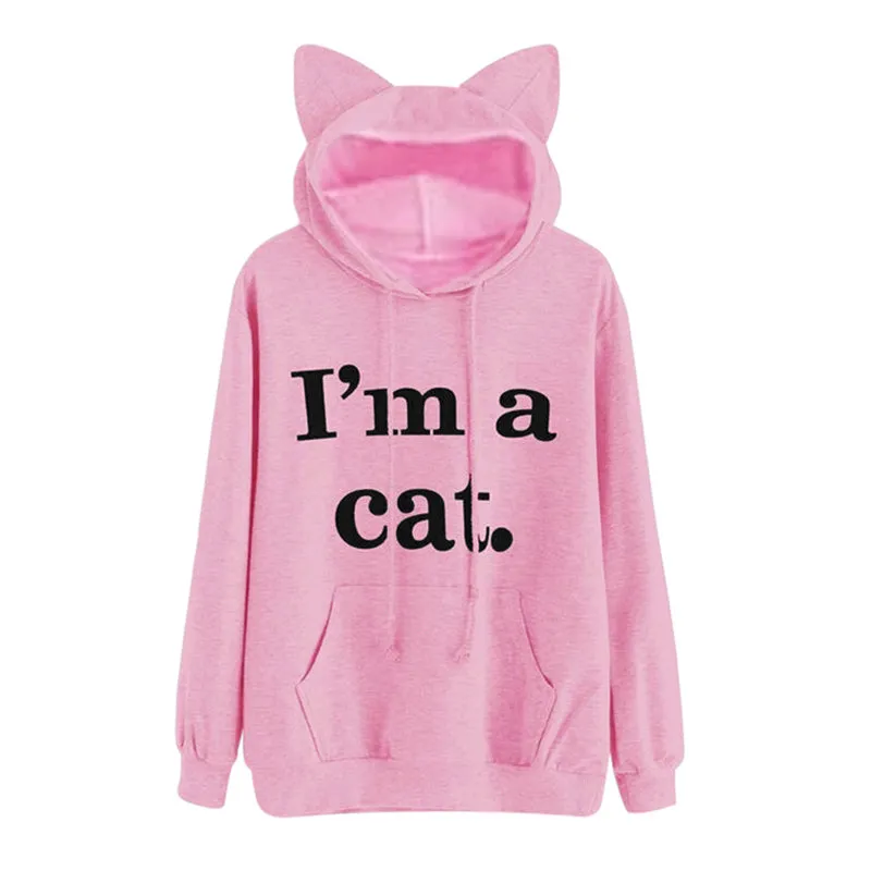 I'm a Cat Long Sleeve Hoodie