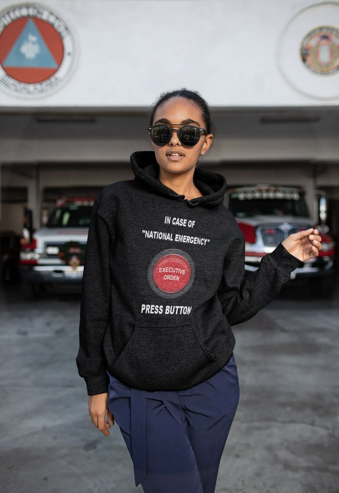 In Case of National Emergency Light Hoodie