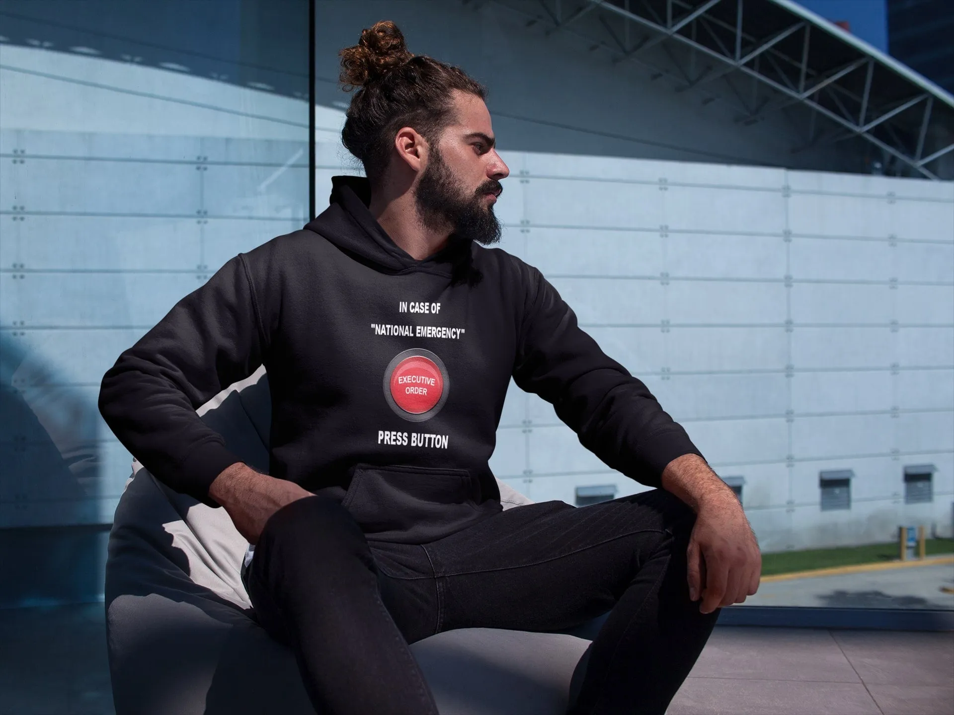 In Case of National Emergency Light Hoodie