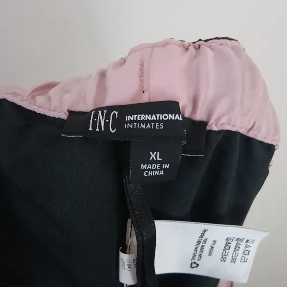 INC International Concepts Intimates Silky Floral Flowy Drawstring Pants
