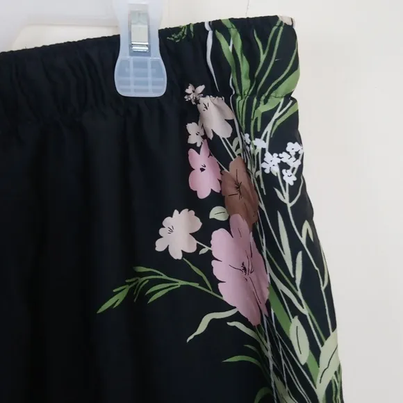 INC International Concepts Intimates Silky Floral Flowy Drawstring Pants