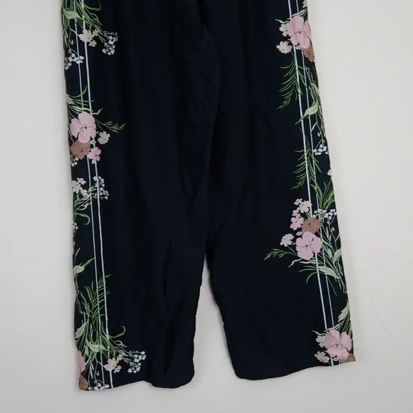 INC International Concepts Intimates Silky Floral Flowy Drawstring Pants