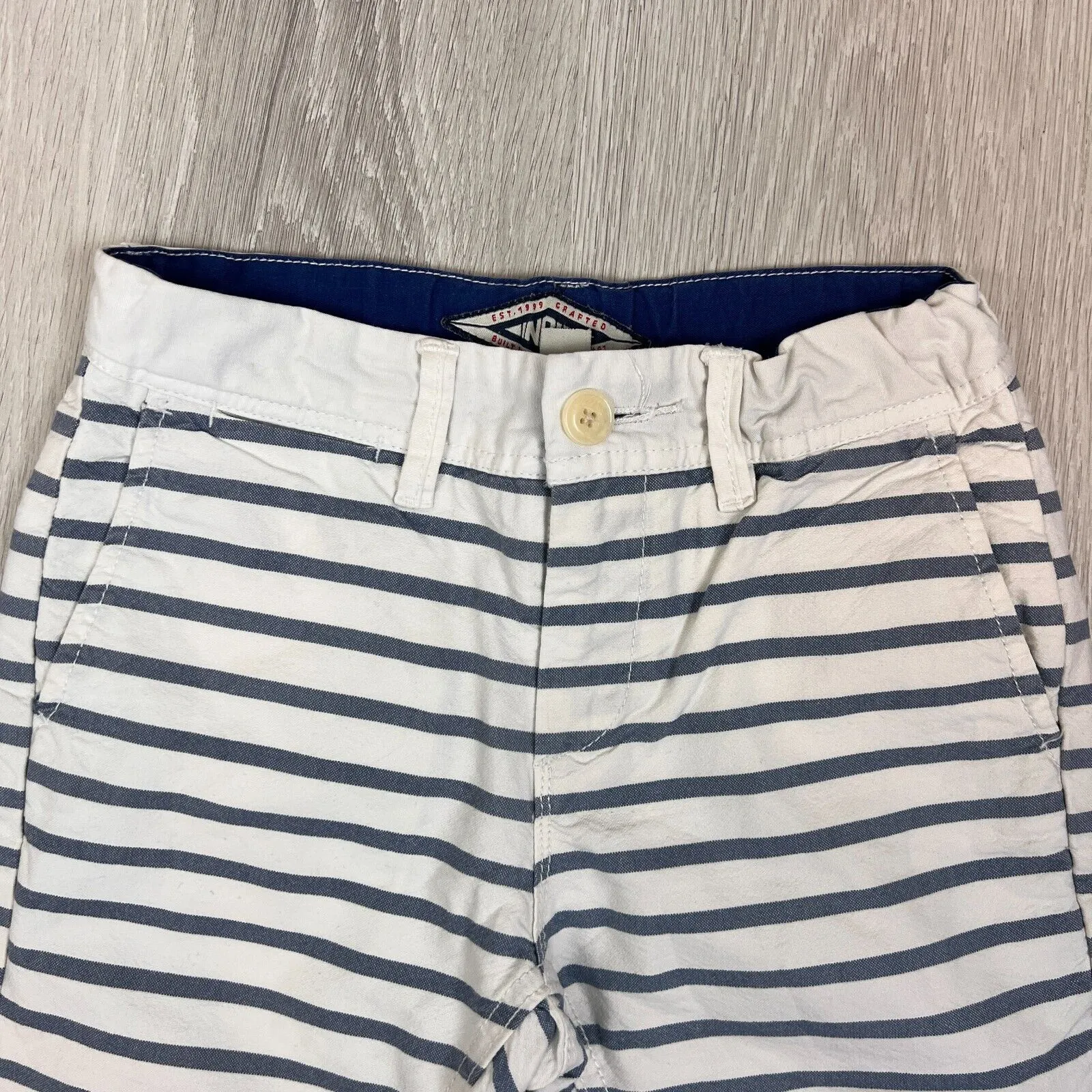 Industrie Indie Boys Striped Chino Shorts Size 7 Years