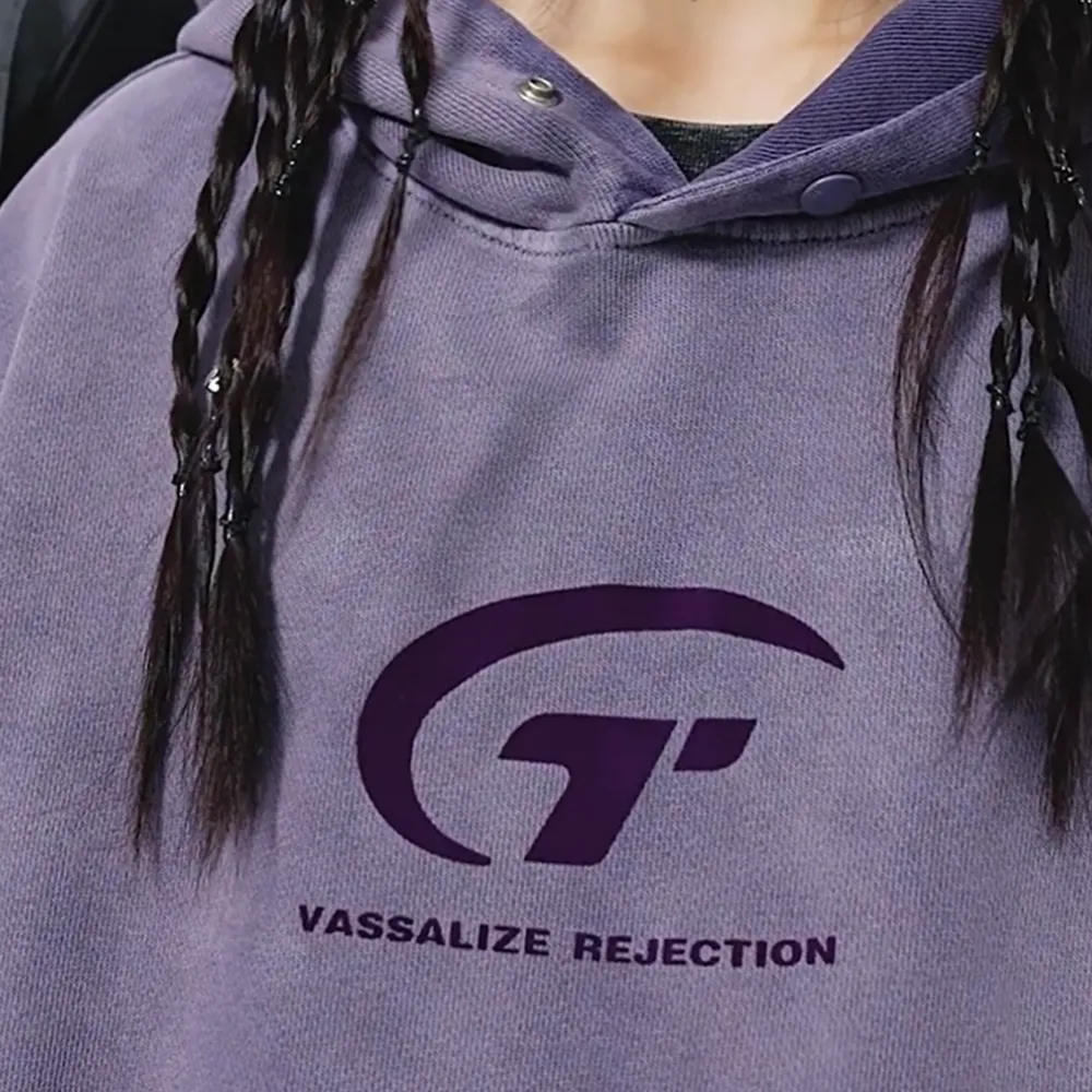 Ins Cotton Gradient Washed Hoodie
