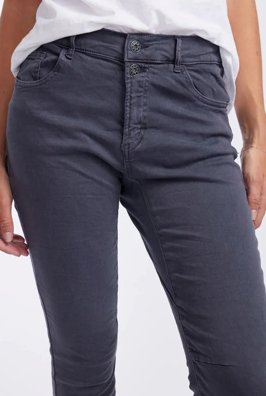 ITALIAN STAR  Emma Stretch Jeans - Coal