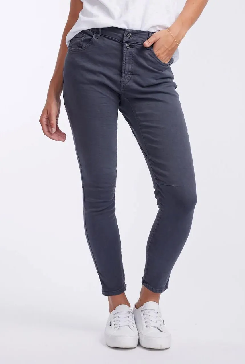 ITALIAN STAR  Emma Stretch Jeans - Coal