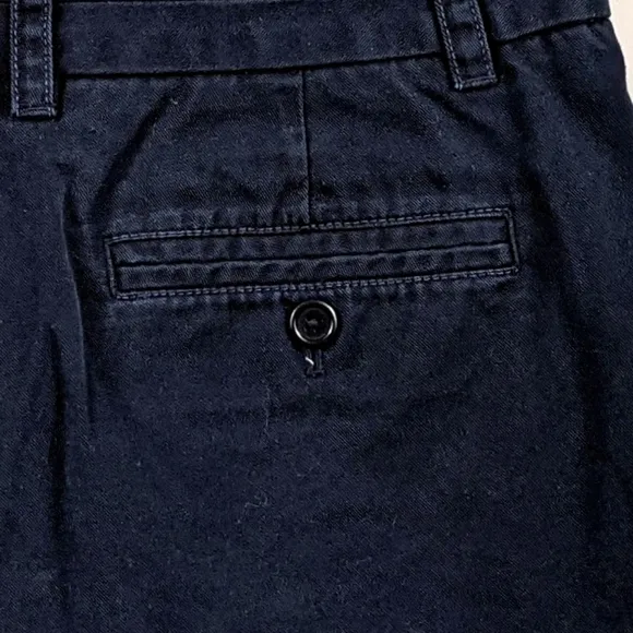 J. Crew Chino Shorts Flat Front Classic Preppy Cotton Blue 2.5&quot; inseam size 4