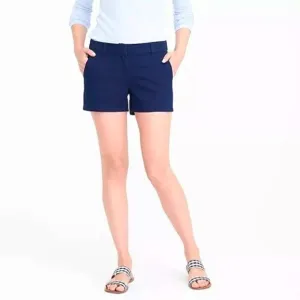 J. Crew | Navy Blue 100% Cotton Broken-In Chino Shorts