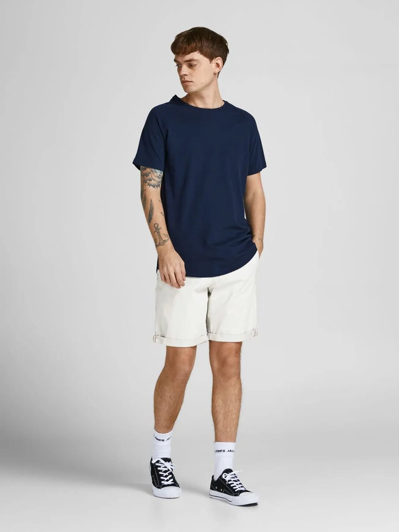 Jack Jones Bowie Shorts Glacier Grey