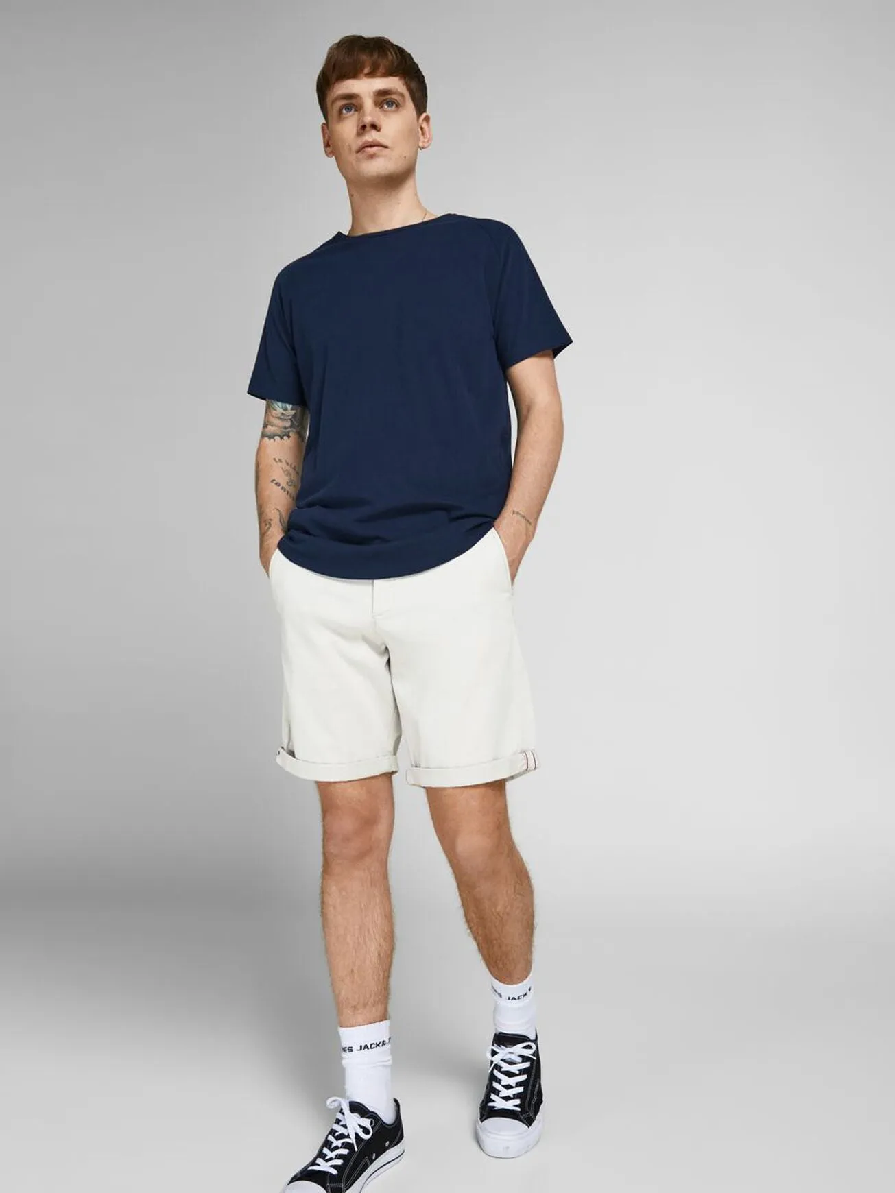 Jack Jones Bowie Shorts Glacier Grey