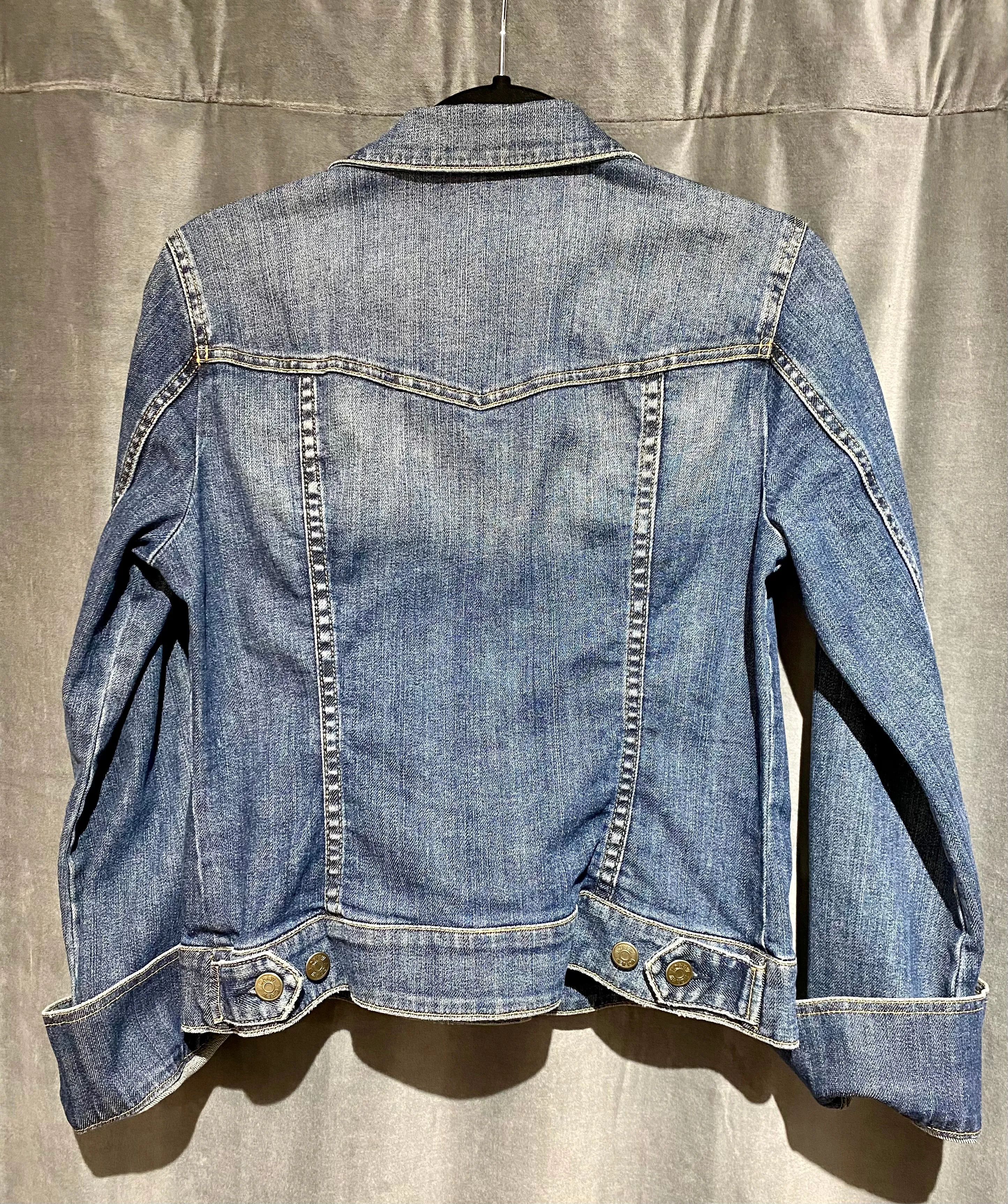 J.CREW Light Wash Denim Button Jacket