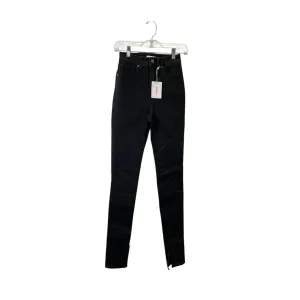 Jeans Skinny By Good American In Black Denim, Size:0