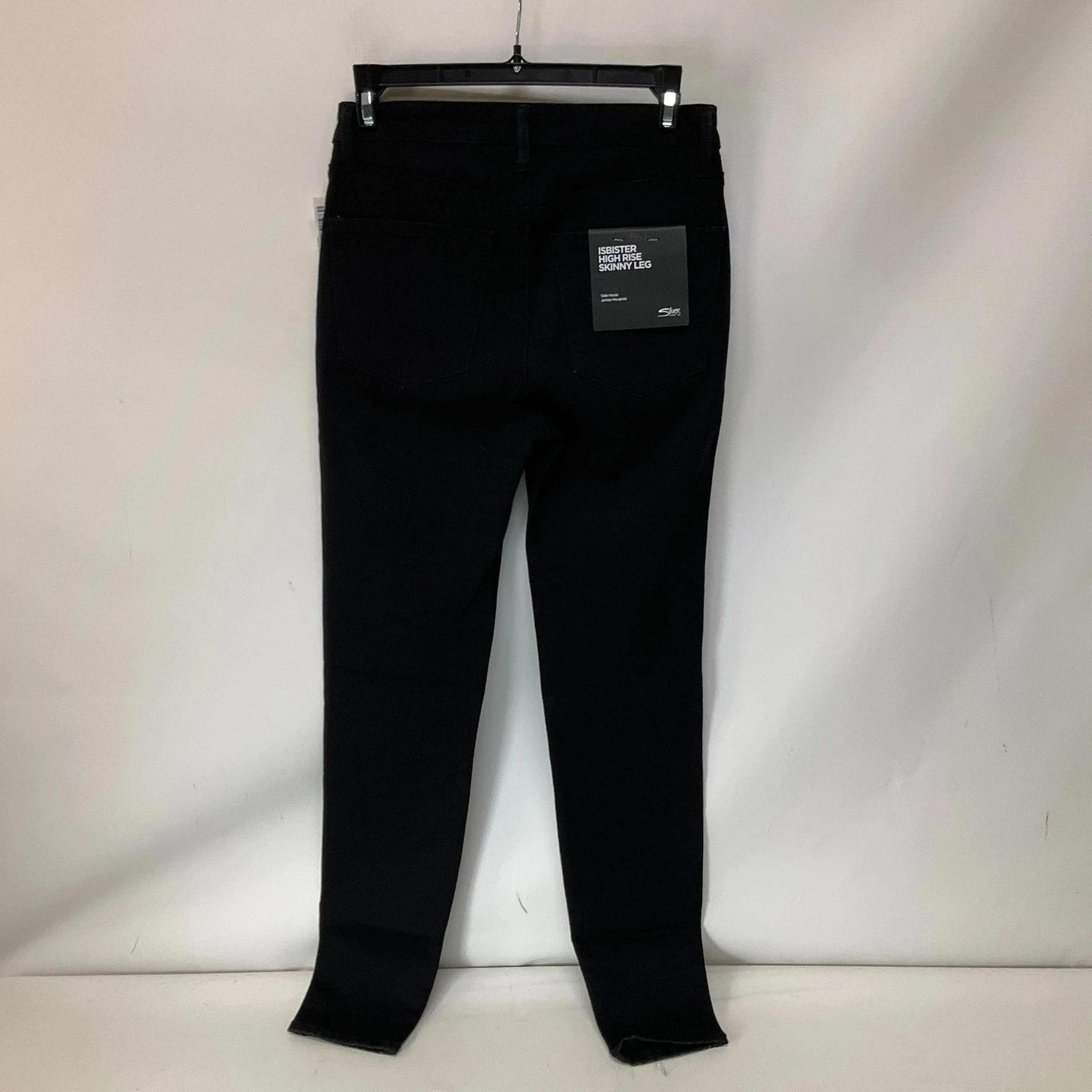 Jeans Skinny By Silver In Black Denim, Size: 2