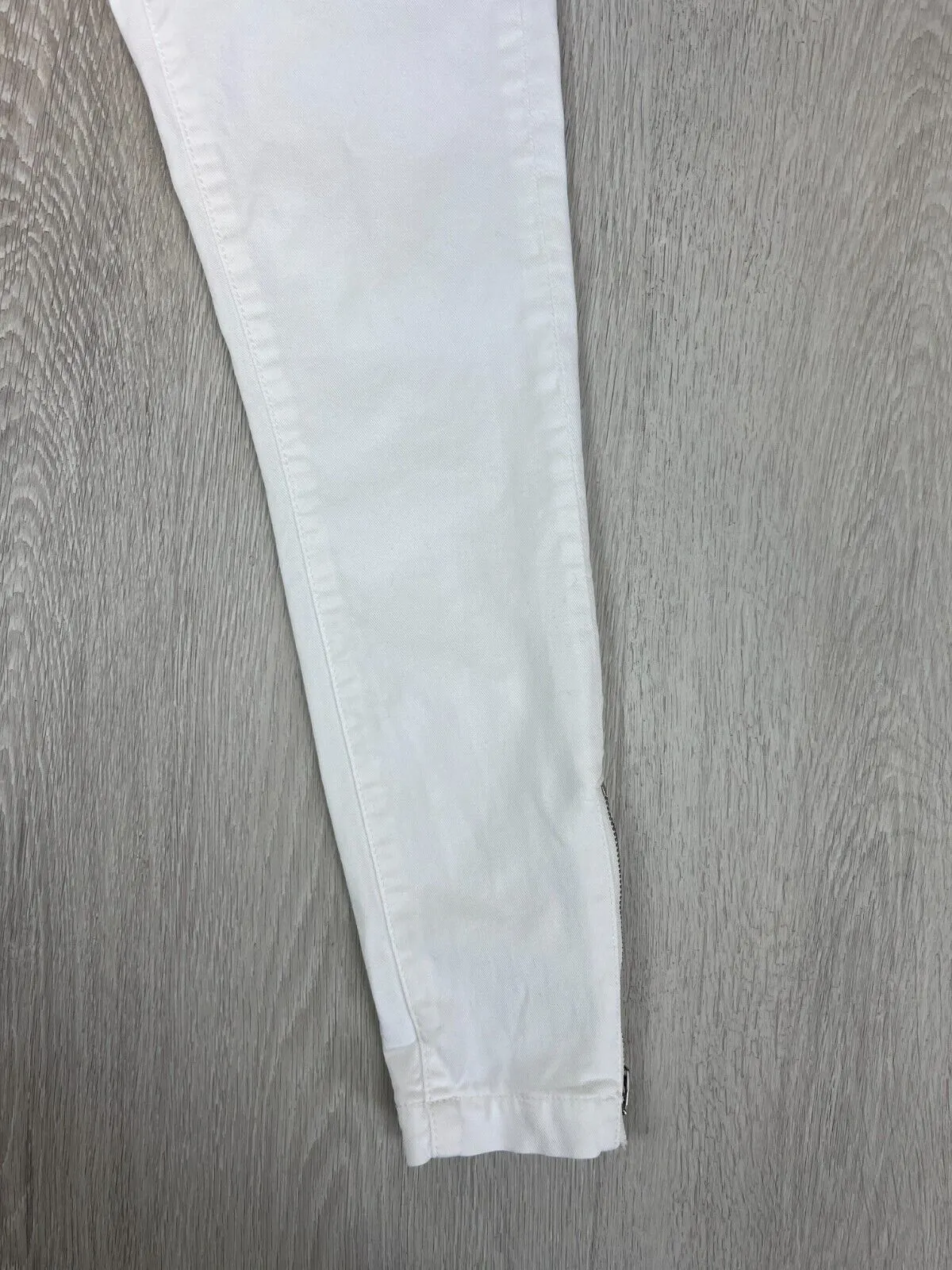 Joie Jeans Womens White Skinny Ankle Zip Cargo Style Jeans Size 25