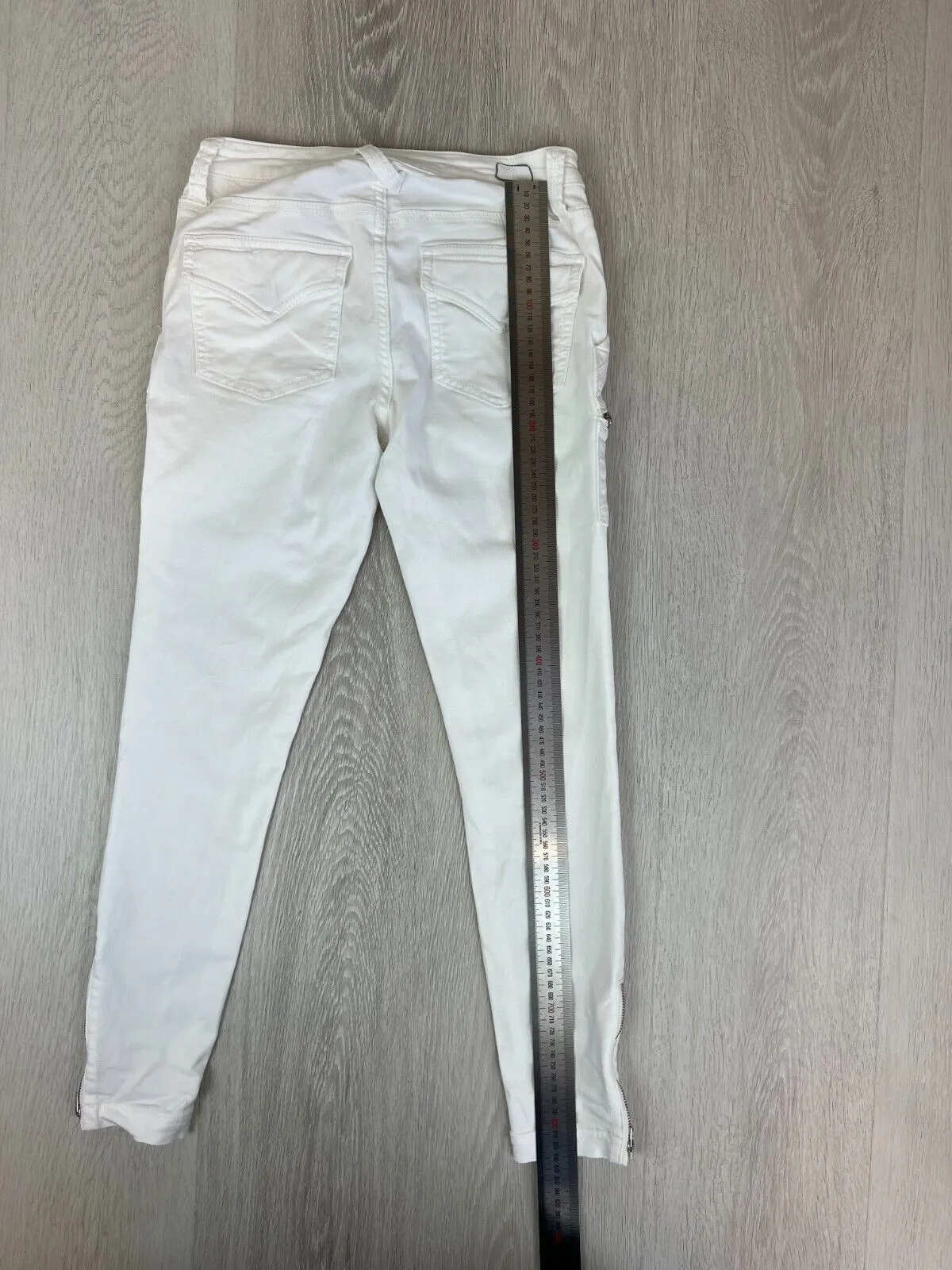 Joie Jeans Womens White Skinny Ankle Zip Cargo Style Jeans Size 25