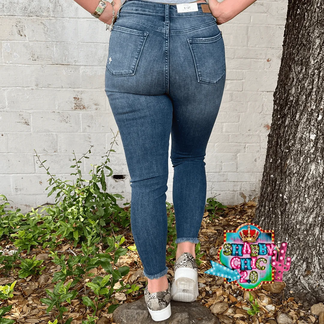 Judy Blue Medium Blue High Waist Skinny Fit Jeans
