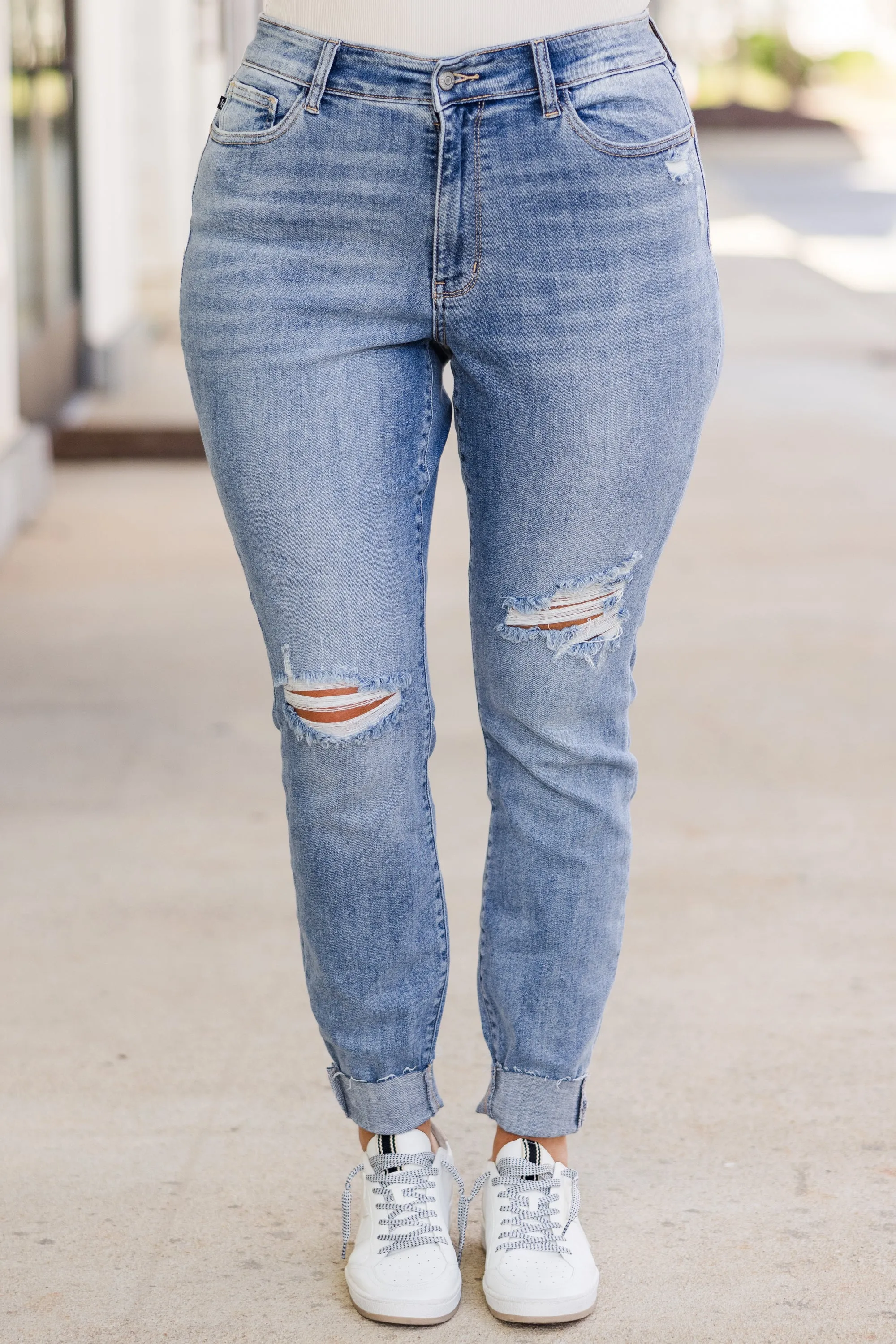Judy Blue: Setting Trends Skinny Jeans, Medium Wash