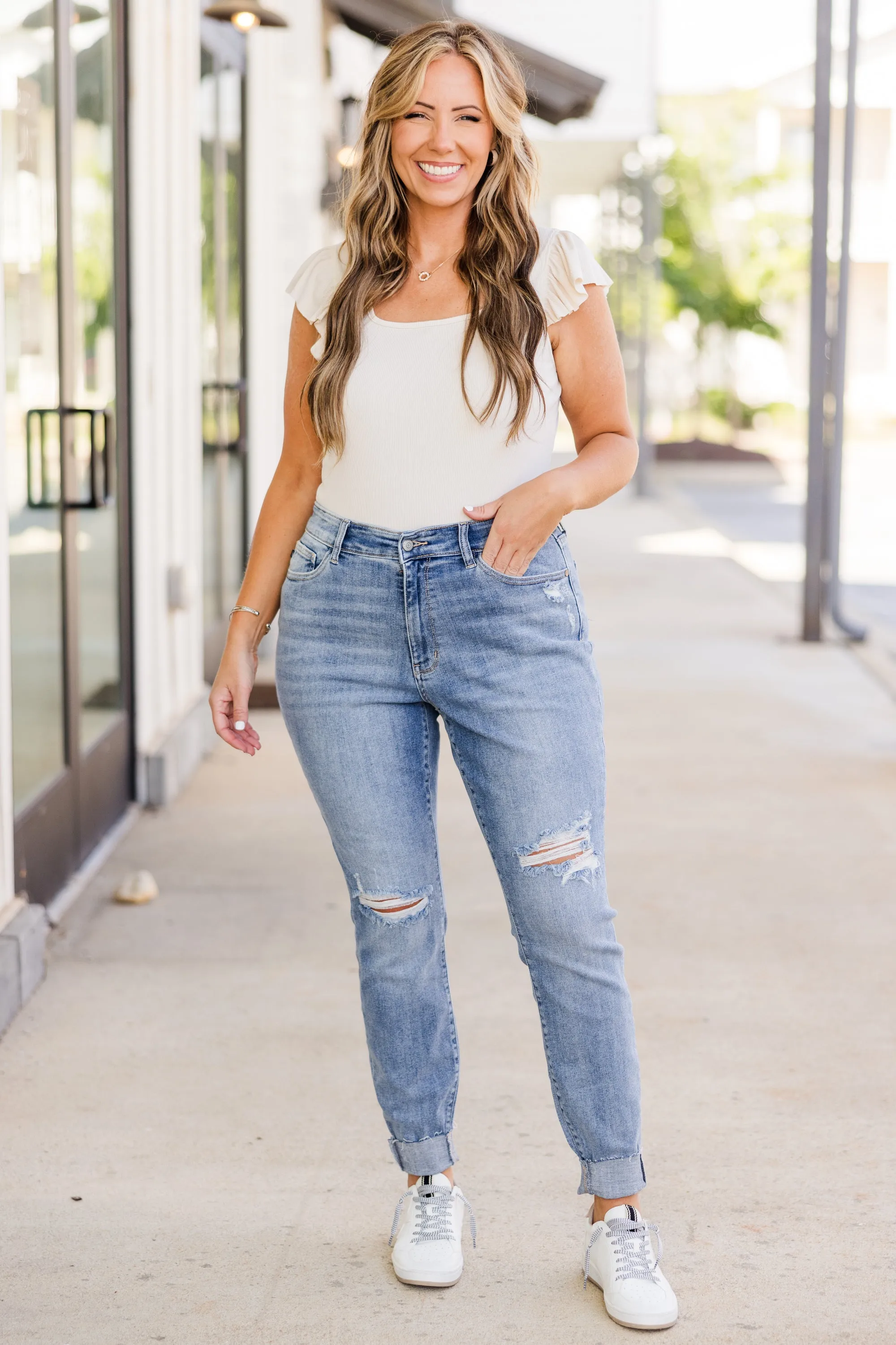 Judy Blue: Setting Trends Skinny Jeans, Medium Wash
