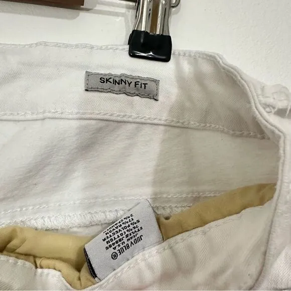 Judy Blue Skinny Fit White Destroyed Stretchy Jeans 20W