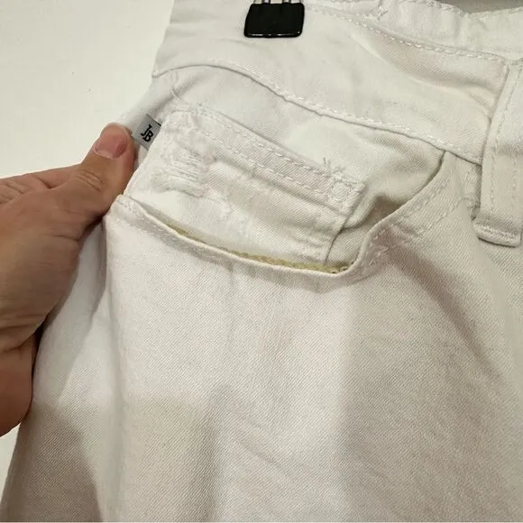 Judy Blue Skinny Fit White Destroyed Stretchy Jeans 20W