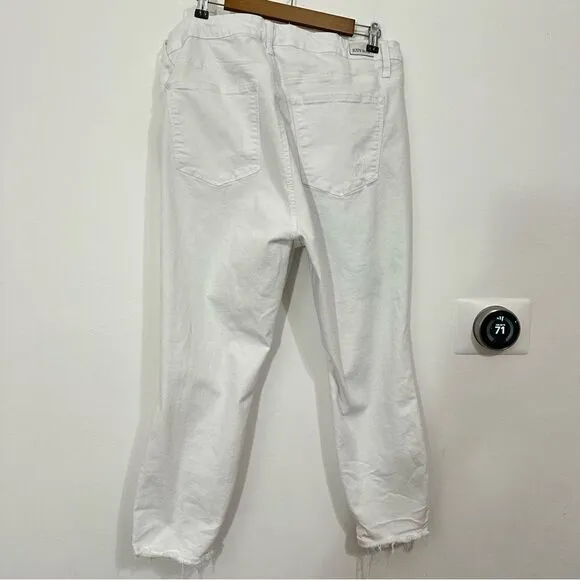 Judy Blue Skinny Fit White Destroyed Stretchy Jeans 20W