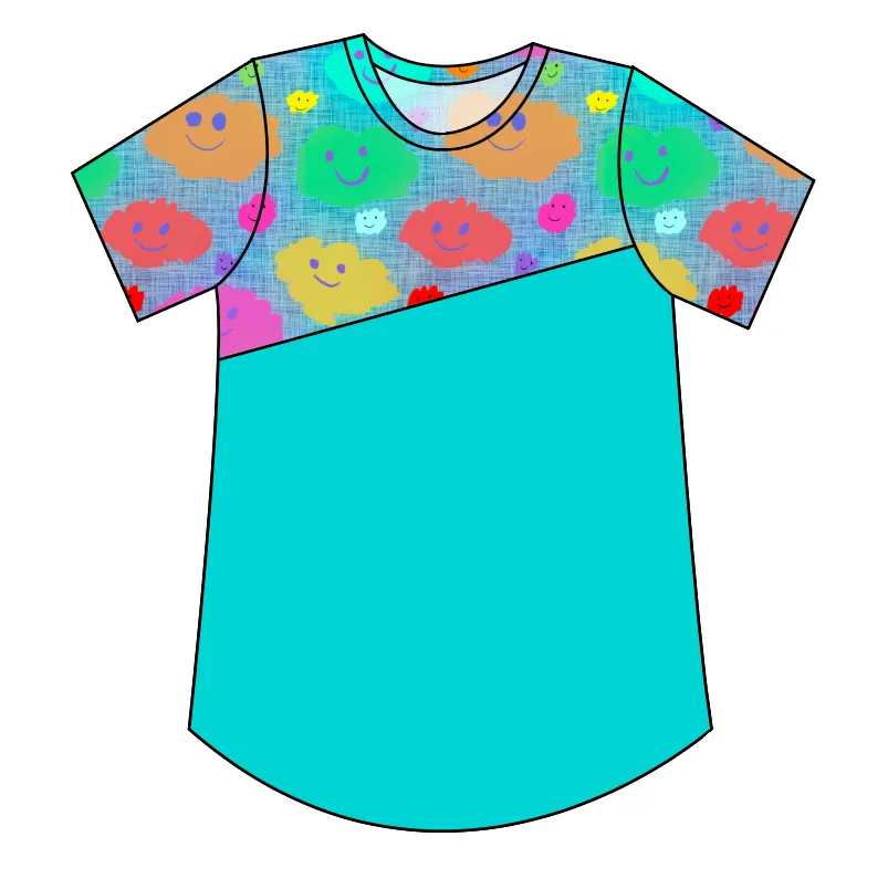 Juniper's Rainbow Clouds Kids' Relaxed Tee