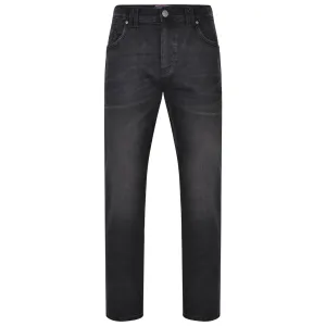KAM Men's Regular Fit Fashion Stretch Jeans Ortega 40 to 60 Waist in Black Used
