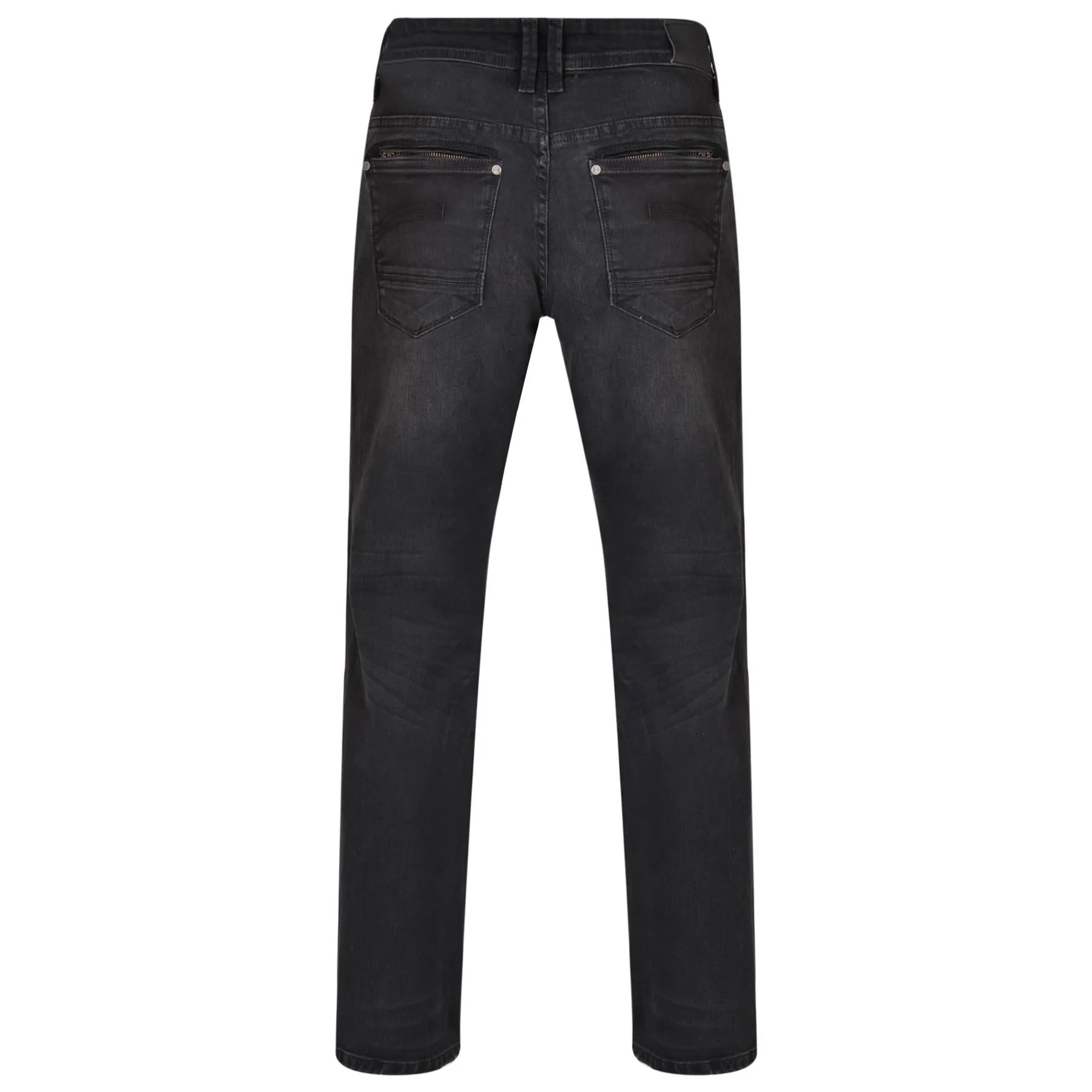 KAM Men's Regular Fit Fashion Stretch Jeans Ortega 40 to 60 Waist in Black Used