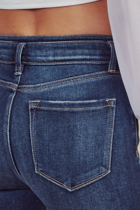 Kan Can - High Rise Ankle Skinny Jeans