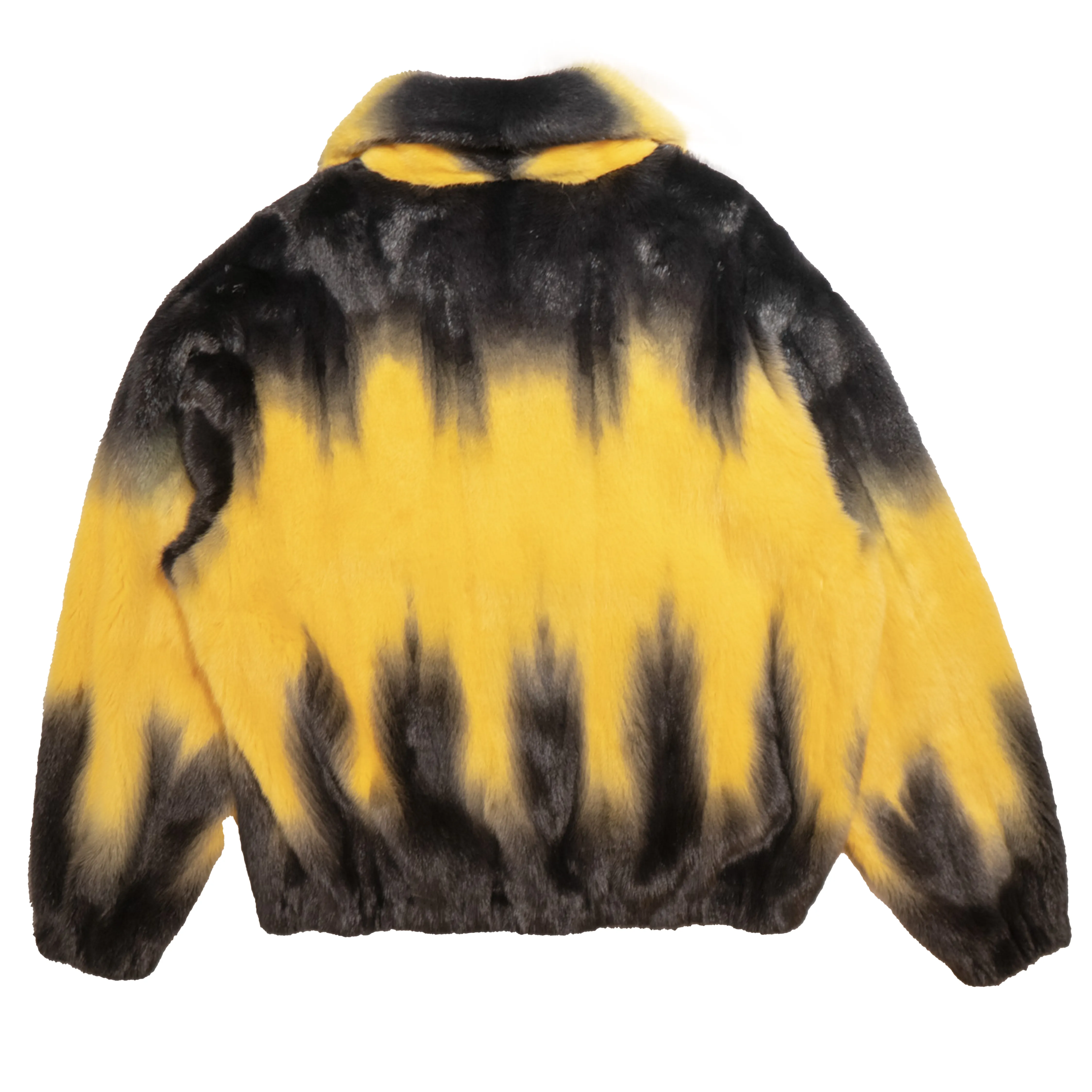 Kashani Black / Yellow Full Mink Fur Bomber Jacket
