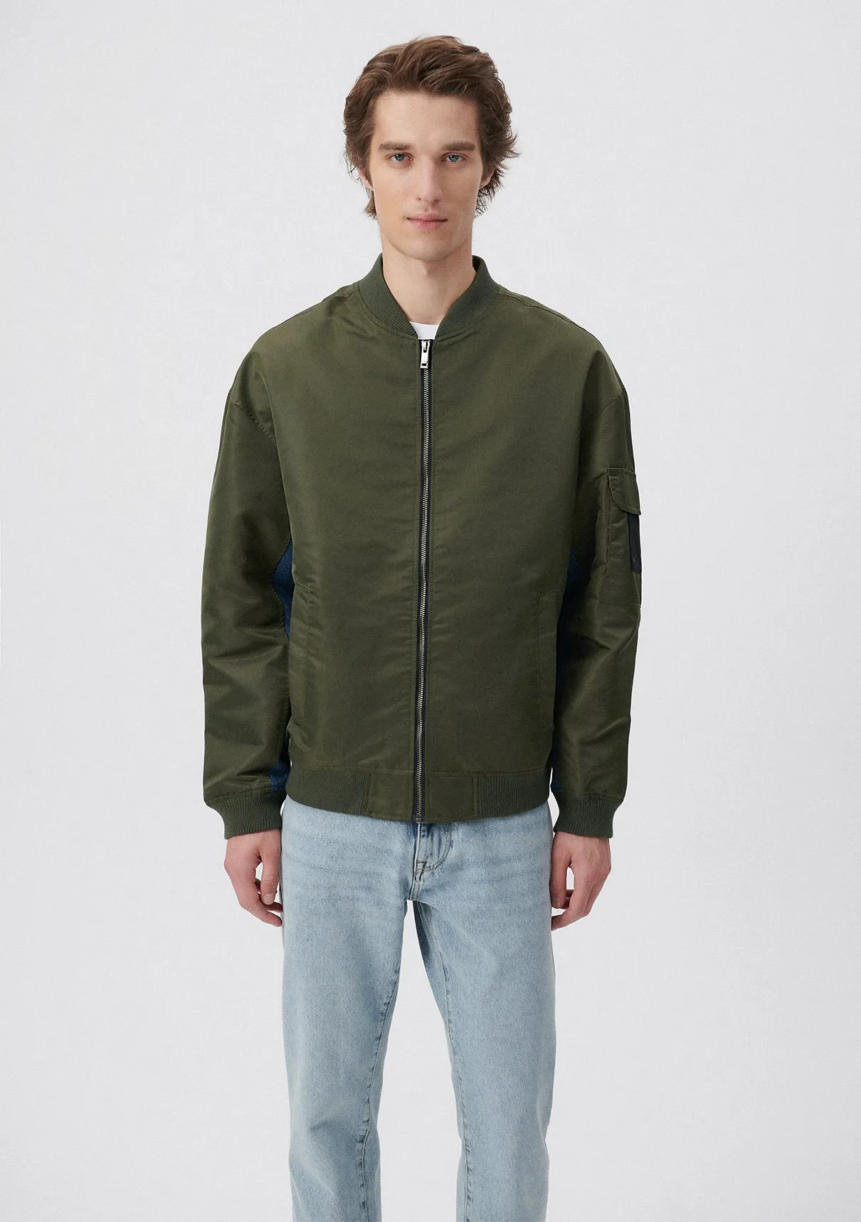 Khaki Bomber Jacket