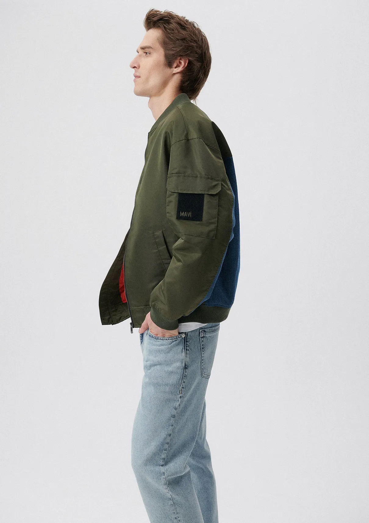 Khaki Bomber Jacket