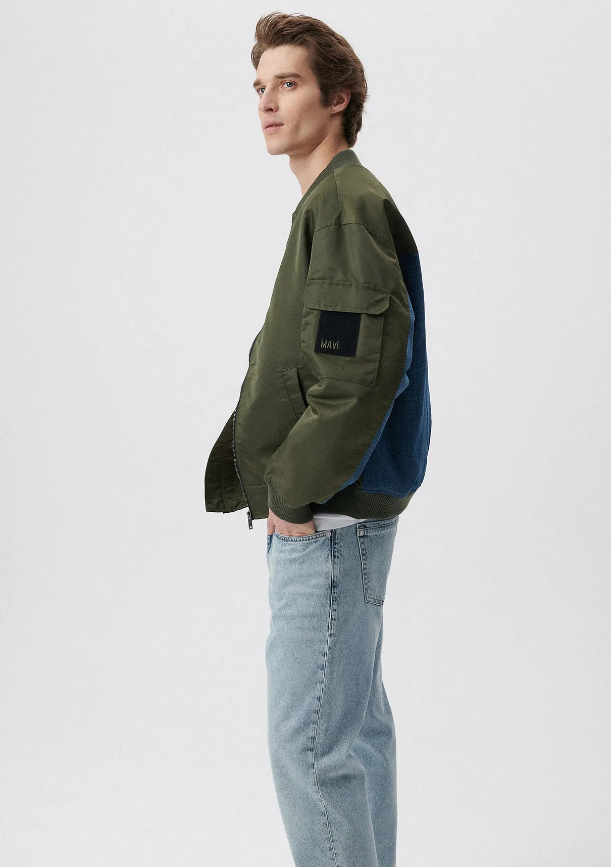 Khaki Bomber Jacket